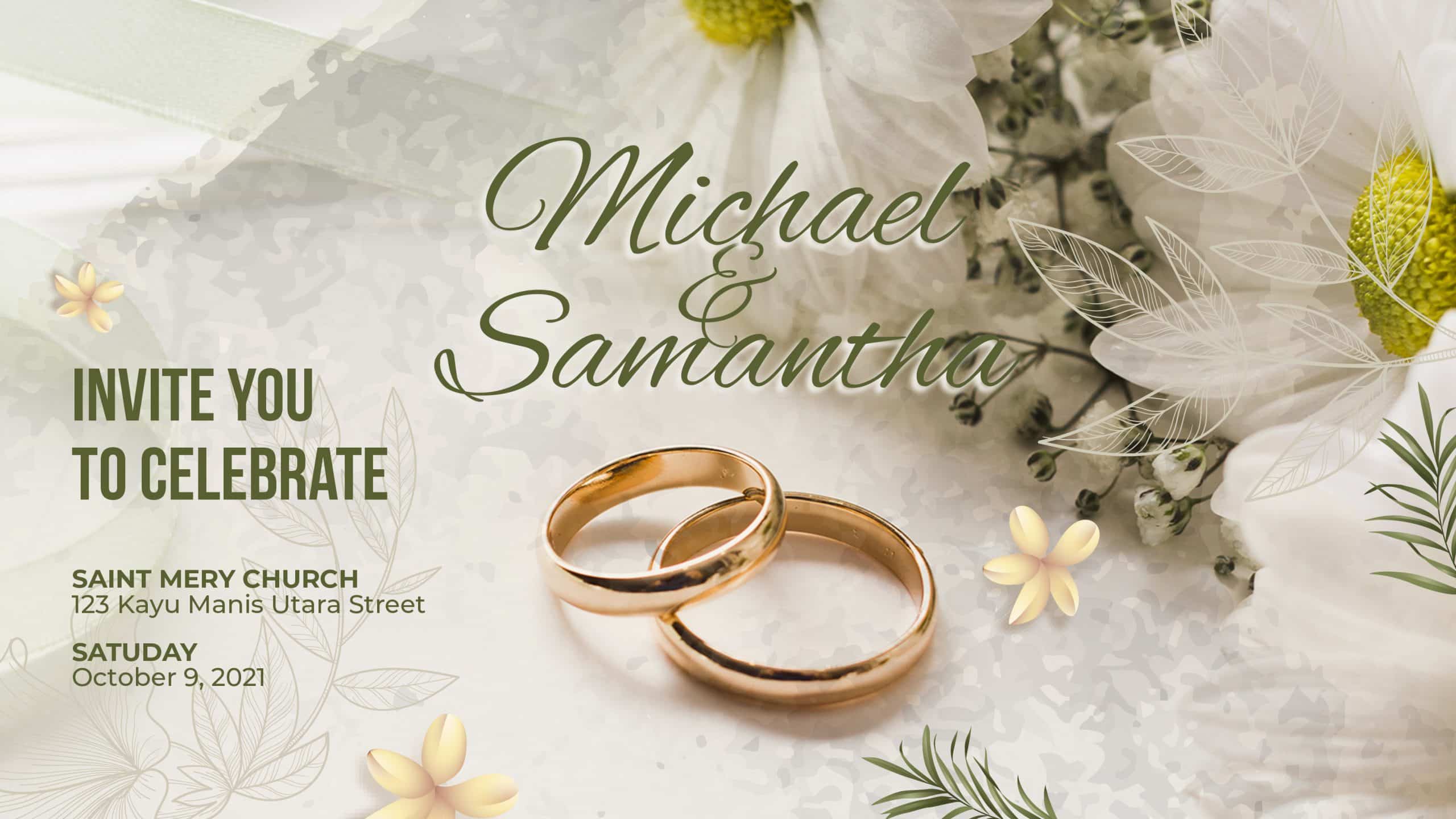 Infographie & Papeterie Catégorie de prestations Conception de Faire part, Carte d’invitation de mariage