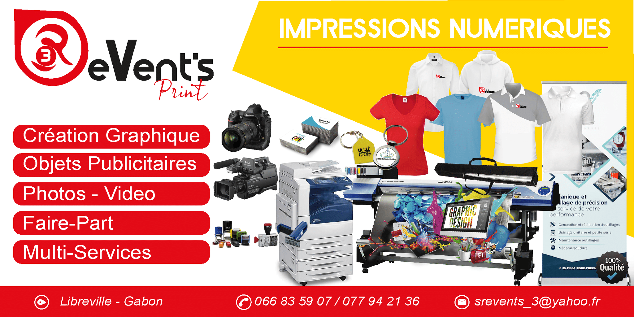 Infographie & Papeterie Catégorie de prestations SR Event’s Print