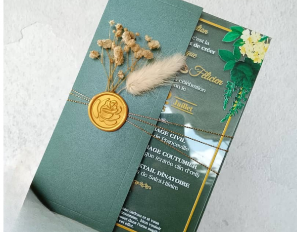 Faire-part Catégorie de prestations Faire-parts et billets by Emeraude wedding shop