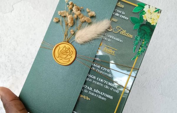 Faire-parts et billets by Emeraude wedding shop