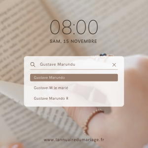 L'annuaire du mariage